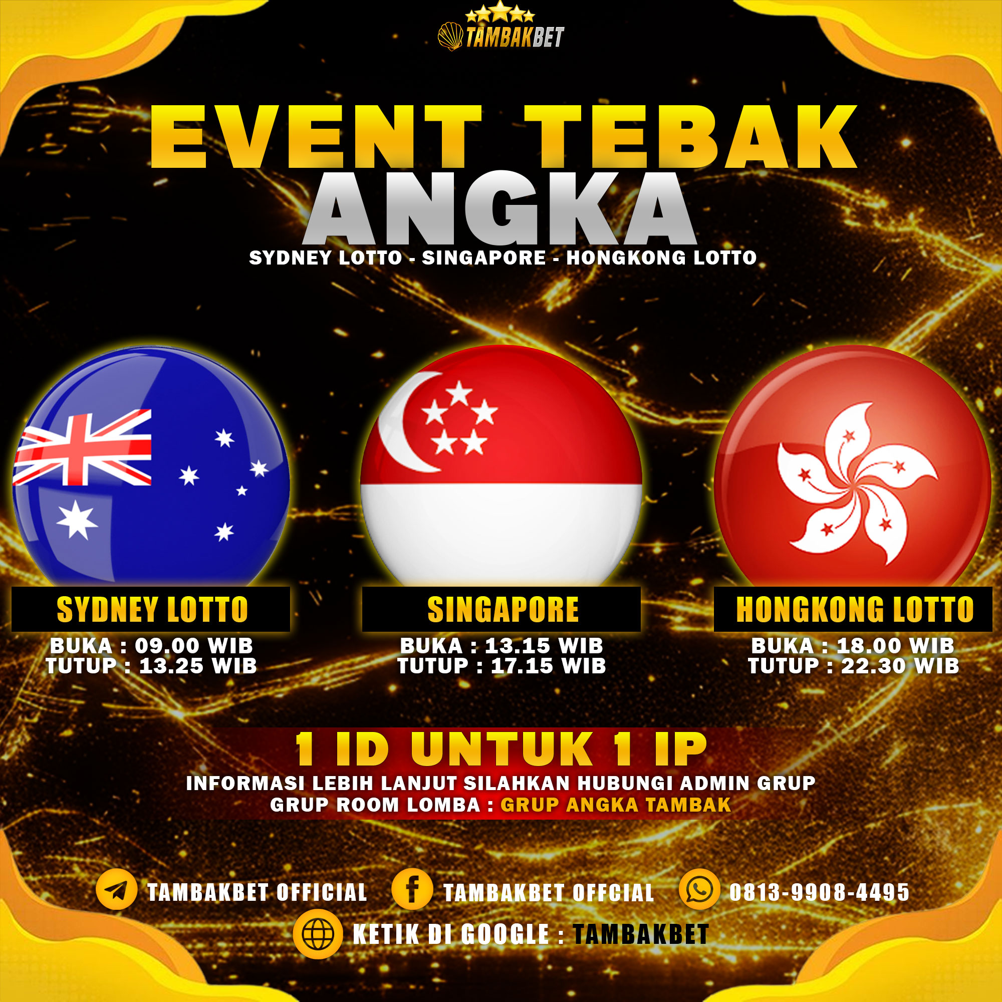 TAMBAKBET • Bandar Togel Online Resmi Tebak Angka Toto 4D Terbaik